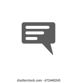 Conversation icon in trendy flat style isolated on white background. Symbol for your web site design, logo, app, UI. Vector illustration, EPS