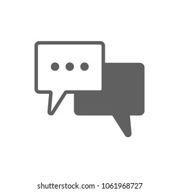 Conversation icon vector