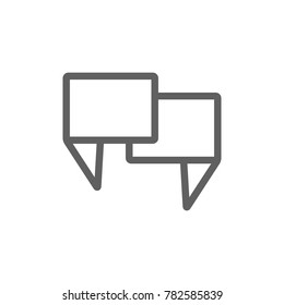 Conversation icon vector