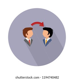 conversation icon - vector communication icon. people talk sign and symbol