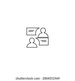 Icono de conversación. Diseño de ilustración vectorial.