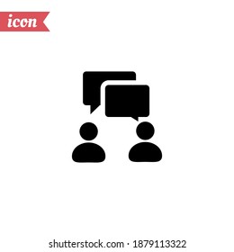 icono de conversación. Ilustración del vector EPS 10.
