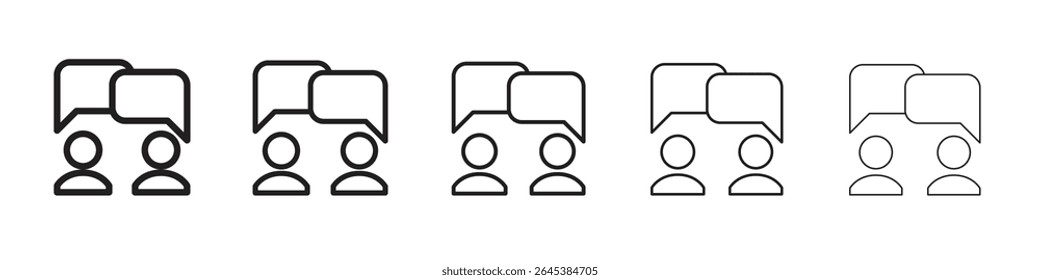 Conversation icon vector illustration isolated