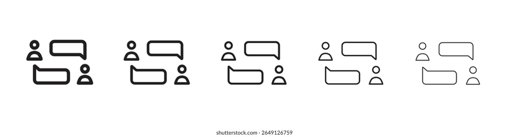 Icono de conversación Ilustración vectorial aislada