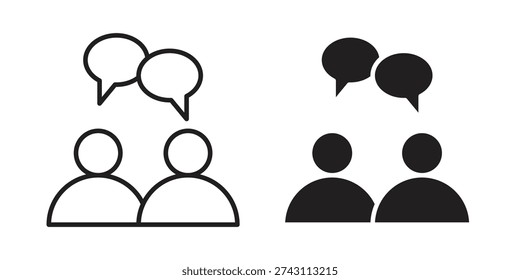 Conversation icon. Vector Isolated Illustration for web design.