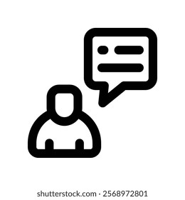 conversation icon. vector line icon for your website, mobile, presentation, and logo design.