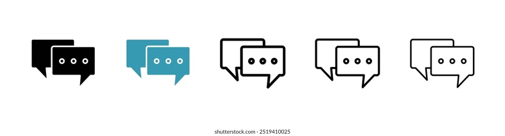 Conversation icon vector icon set. EPS 10