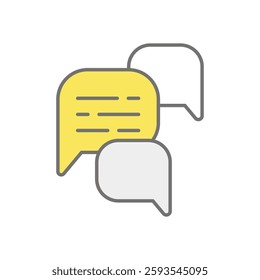 Conversation icon vector stock illustration
