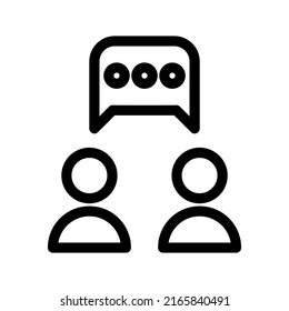 Conversation Icon Vector Symbol Design Illustration