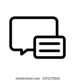 Icono de conversación Ilustración de diseño de símbolo de vector