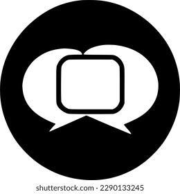 conversation icon vector symbol design illustration