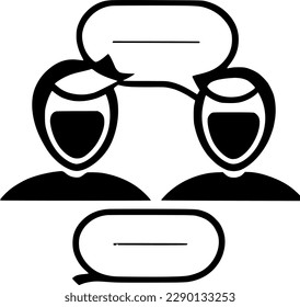 conversation icon vector symbol design illustration