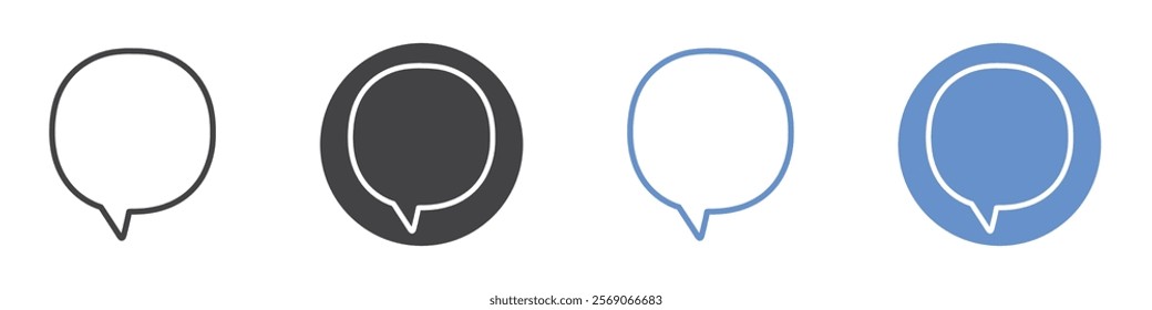Conversation icon vector symbol outline sign