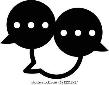 Conversation icon vector.Discussion Icon vector