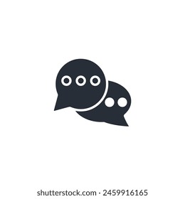 Icono de conversación. Vector.Trazo editable.signo de estilo lineal para utilizar Diseño web,logotipo.Ilustración de símbolo.