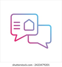 Conversation icon with 
white background vector