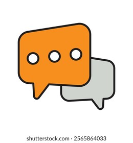 Conversation icon with white background vector stock illustration