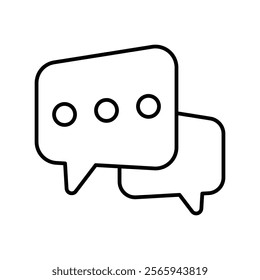 Conversation icon with white background vector stock illustration