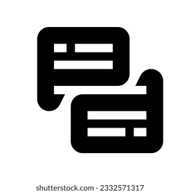 icono de conversación para tu sitio web, móvil, presentación y diseño de logotipo.