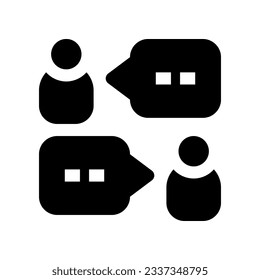 conversation icon for your website, mobile, presentation, and logo design.