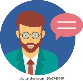 Conversation Isolated Vector icon which can easily modify or edit


