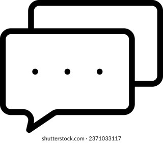vector de ilustración de línea de conversación