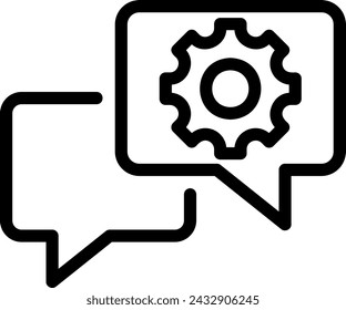 conversation line icon illustration vector
