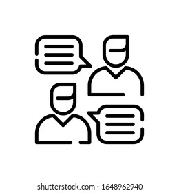 Conversation Line Icon. vector illustration. EPS 10
