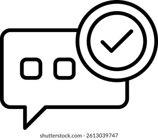 Conversation Line Vector Icon Design