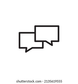 Conversation logo icon sign symbol design. vector illustration template isolated