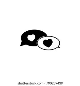 conversation of lovers icon. Lovers icon. Wedding element icon. Premium quality graphic design. Signs, symbols collection icon for websites, web design, mobile, info graphics on white background