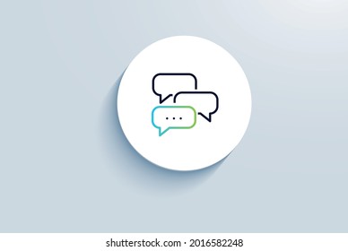 Konversationsmanagement-Symbol, Vektordesign