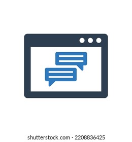 Conversation Message Icon - Discussion Chat icon