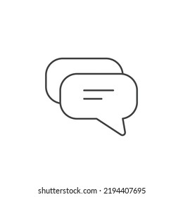 Símbolo de símbolo de iconos de mensajes de conversación elementos vectores para web infográfica
