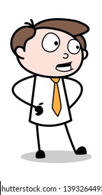 Conversation - Office Businessman Employee Cartoon Vector Illustration﻿
