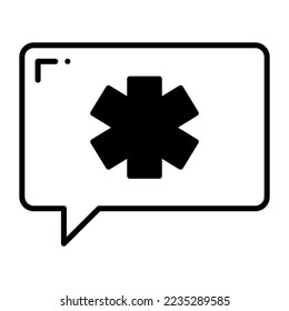 The conversation on disease vector design chat bubble icon
