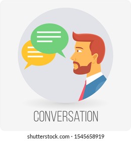 Conversation and Other icon concept