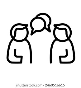 conversacion personas - Vector icon	