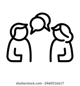 conversacion personas - Vector icon	