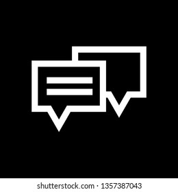 Conversation sign - Message icon vector