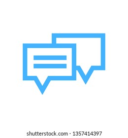 Conversation sign - Message icon vector
