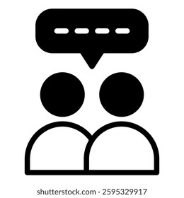 Conversation simple icon vector illustration for ui ux needs