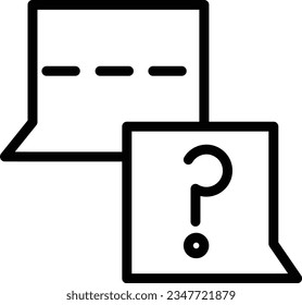 Icono de contorno de charla de conversación