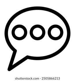 Símbolo de icono de burbuja de discurso de conversación