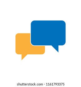 Conversation speech bubbles isolated color icon, vector illustration design. Communication collection.