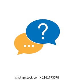 Conversation speech bubbles isolated color icon, vector illustration design. Communication collection.