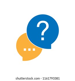 Conversation speech bubbles isolated color icon, vector illustration design. Communication collection.