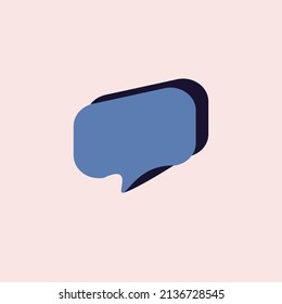 símbolo de conversación chat globo icono de comunicación voz burbuja ilustración de comedia