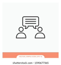 Conversation symbol Icon Vector Illustration