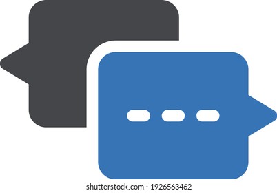 conversation vector glyph colour icon